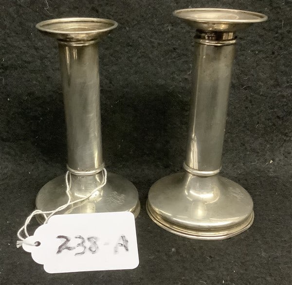 Pr 5 1/2" Tiffany Sterling Candlesticks (1 of 3)