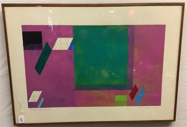 Framed Screenprint, " Jackman " Arlene Slavin '74.....30 x 42 (1 of 3)