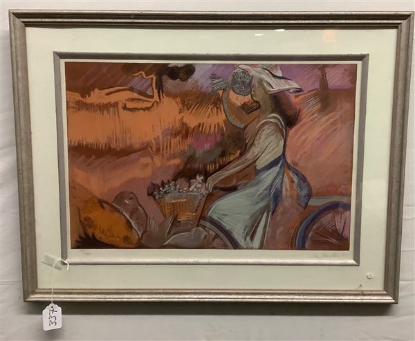 Framed Lithograph, sgnd and numbered 24 x 30 (1 of 3)