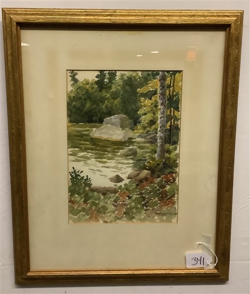 Watercolor 1970, Julian Clarence Levi 18 x 23 (1 of 2)