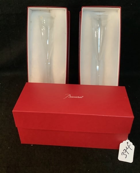 3 Baccarat Champagne Flutes (1 of 2)