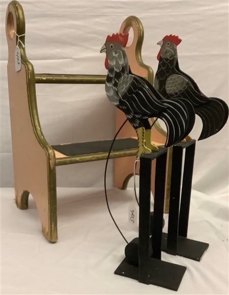 2 Counter Balance Toys and Vintage Stool (1 of 3)