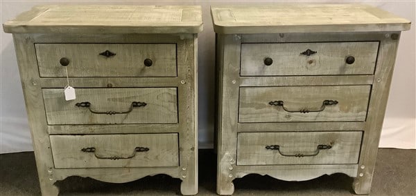 Pr of 3 Drawer Contemporary Stands 16 x 28 - 29" high (1 of 3)