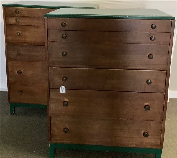 Pr of Mid Cent Stackable Chests of Drawers Widdicombe Furniture (1 of 3)