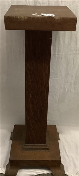 125 Year Old Oak Pedestal (1 of 3)
