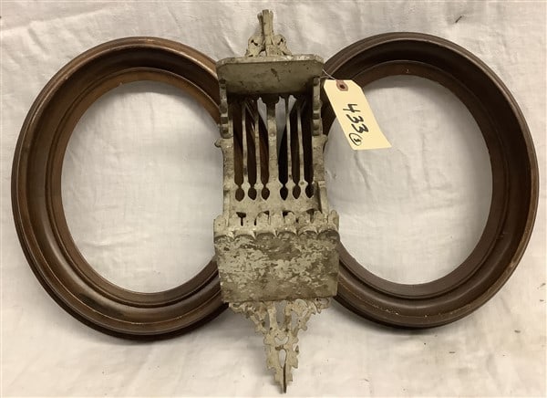 2 Oval Victorian Frames and Wooden Shelf (1 of 2)