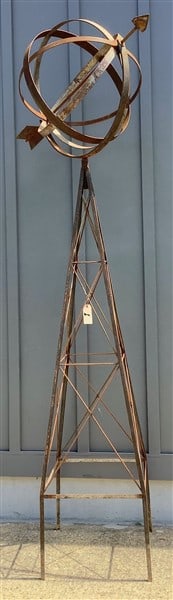 2 Part Steel Armillary - Approx. 9'h (1 of 3)