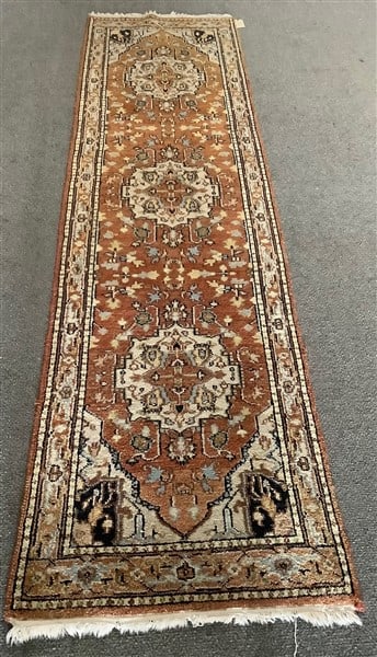 Hand Made Heriz Runner - 2'7" x 10'0" (1 of 3)