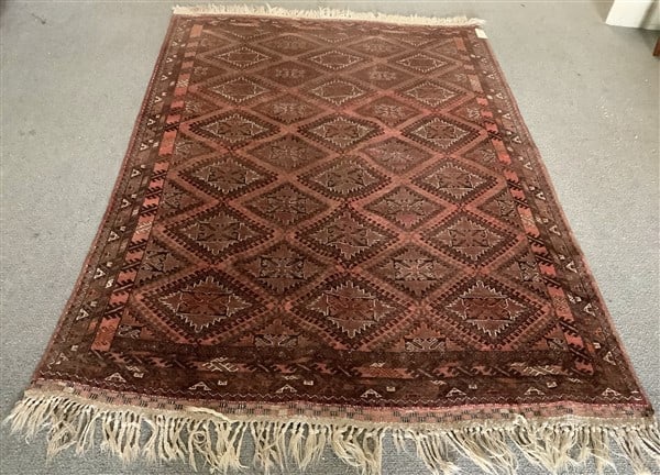 Afghan Hand Made Rug - 5'3" x 7'4": Afghan Hand Made Rug - 5'3" x 7'4"
