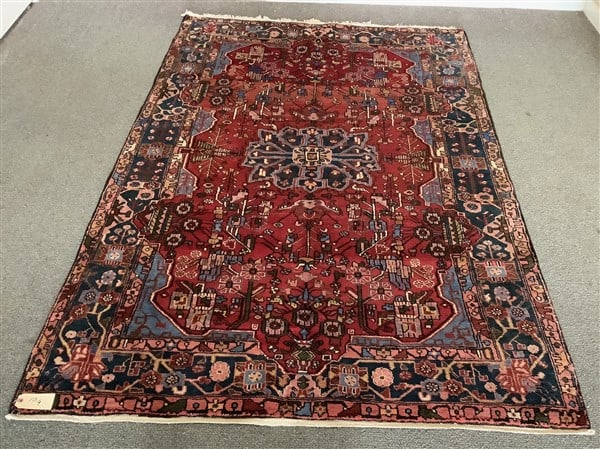 Hand Made Persian Hamadan - 5'3" x 8'0" (1 of 3)