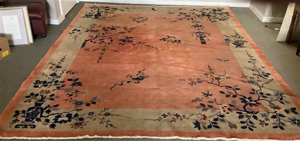 Exceptional Room Size Chinese Rug - 9' x 11'6": Exceptional Room Size Chinese Rug - 9' x 11'6"