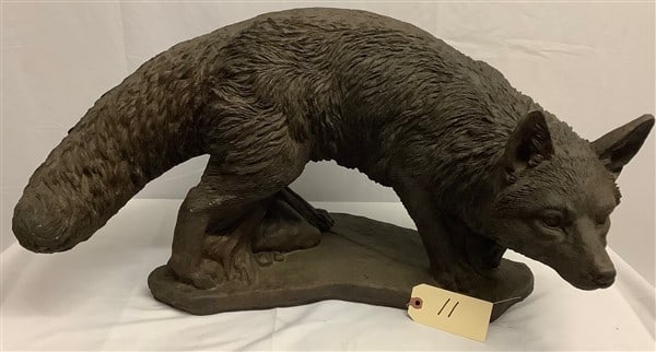 25" Cast Stone Fox - 75 lbs.: 25" Cast Stone Fox - 75 lbs.