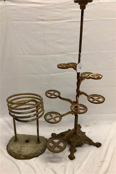 Victorian Multi-Arm Cast Iron Planter & Sculpture: Victorian Multi-Arm Cast Iron Planter & Sculpture