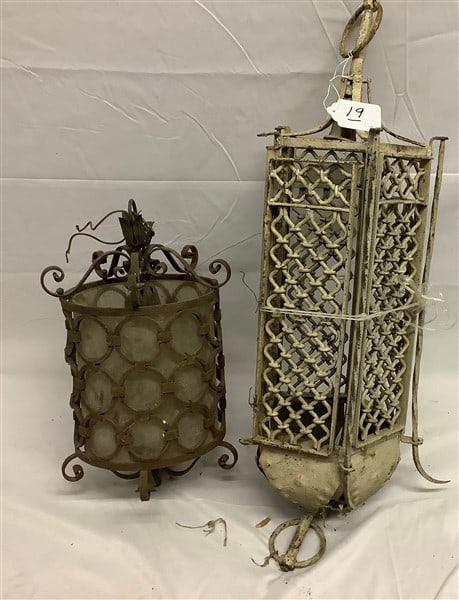 2 Iron Lanterns - 18" and 32" (1 of 3)