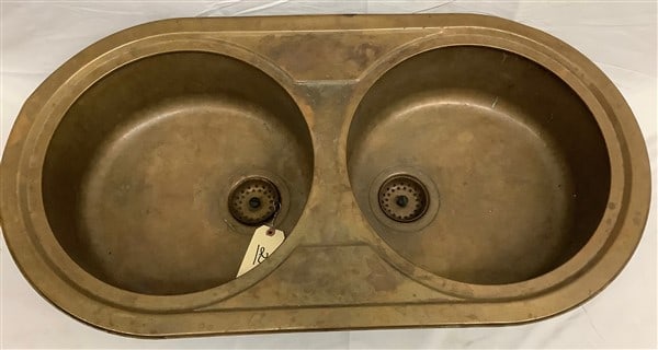 Nice Quality 34" Solid Copper Double Sink (1 of 3)