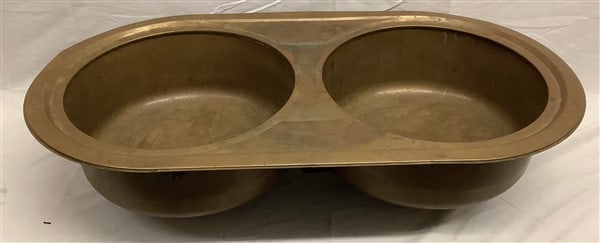 Nice Quality 34" Solid Copper Double Sink - 2
