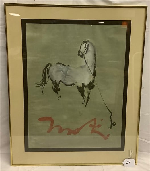 Kaiko Moti Framed Lithograph 28" x 39": Kaiko Moti Framed Lithograph 28" x 39"