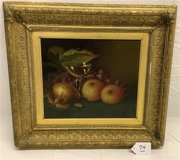 Framed Still Life on Artist Board - 21" x 23" (1 of 3)