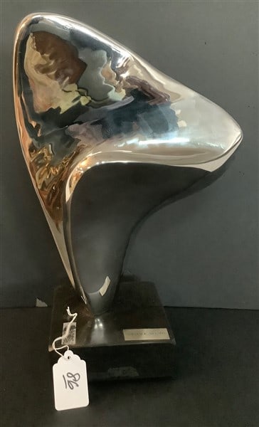 20" Polished Steel Modern Sculpture - Miriam Nelson (1 of 3)