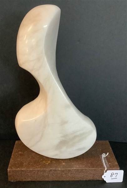 22" Polished Marble Modern Sculpture - Miriam Nelson (1 of 2)