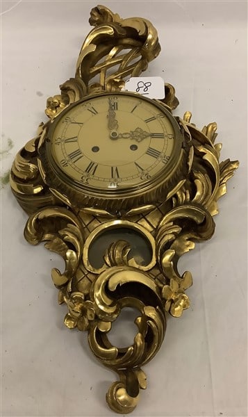 Swedish 26" Guildwood Cartel Clock (1 of 4)