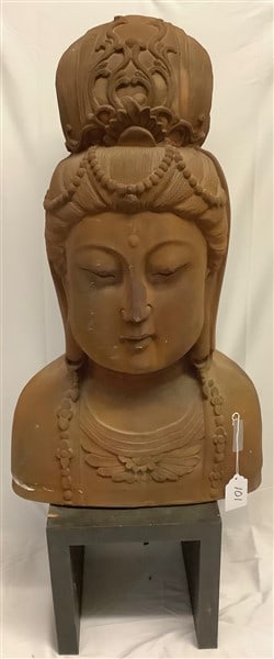 32" Terra-Cotta Sculpture on 11" Stand (1 of 3)