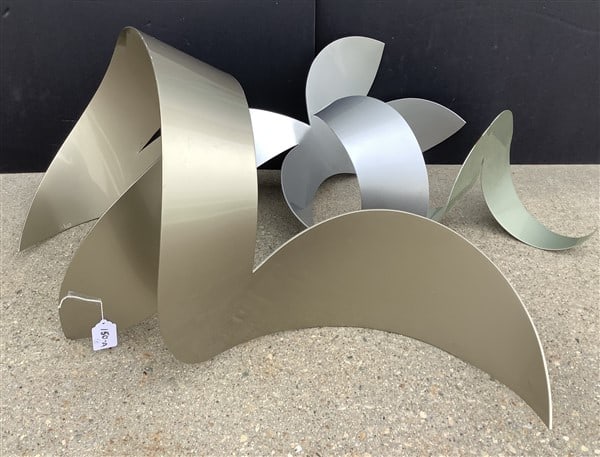 3 Free Form Modern Metal Sculptures Miriam Nelson (1 of 3)