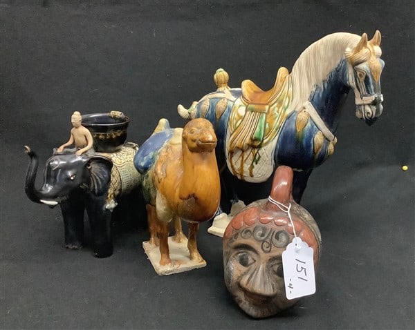 4 Decorative Painted Ceramic Objects (1 of 3)