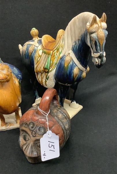 4 Decorative Painted Ceramic Objects - 2