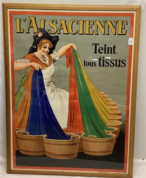 Large French framed Poster - 50" x 66" (1 of 4)