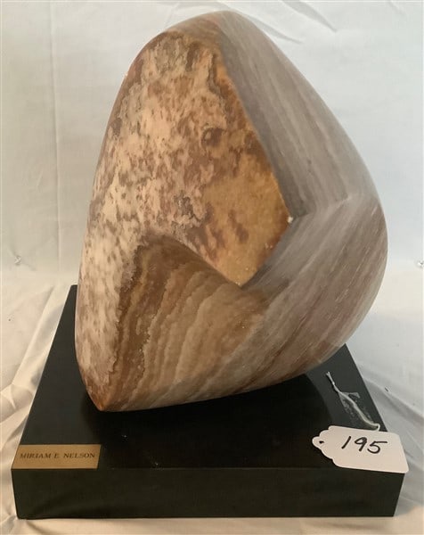 Modern Marble Sculpture, Miriam Nelson 13"h (1 of 3)