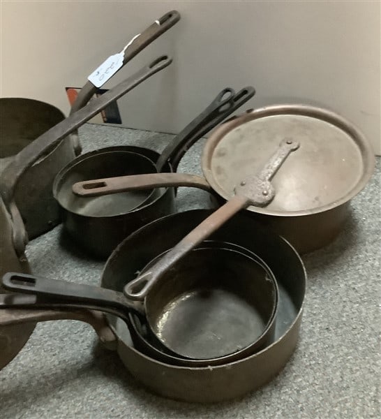 8 Really Good Looking Copper Pots - 3