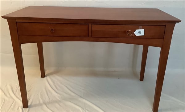 2 Drawer Cherry Writing Desk - Baronet Furniture 24" x 50" x 31"h: 2 Drawer Cherry Writing Desk - Baronet Furniture 24" x 50" x 31"h