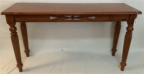 Contemporary Diamond Creek Hardwood Console Table - 55"w x 30"h: Contemporary Diamond Creek Hardwood Console Table - 55"w x 30"h
