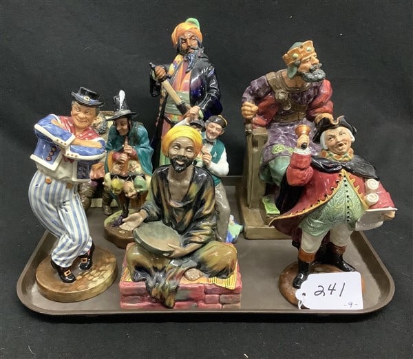 9 Antique Royal Doulton Figures (1 of 4)