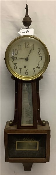 38" Antique Banjo Clock - Time Only: 38" Antique Banjo Clock - Time Only