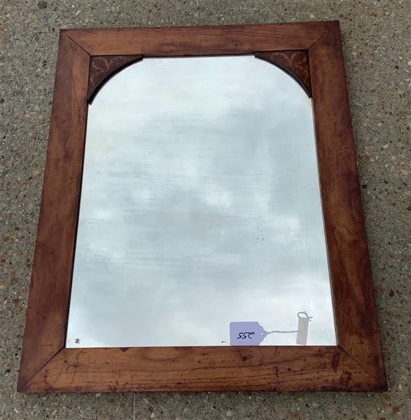 125 year old Carved Wooden Mirror 27" x 34": 125 year old Carved Wooden Mirror 27" x 34"
