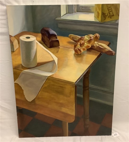 Unframed o/c Still Life, Demartino 36" x 48": Unframed o/c Still Life, Demartino 36" x 48"