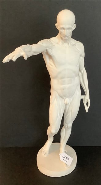 29" Plaster Figure - Note Damage: 29" Plaster Figure - Note Damage