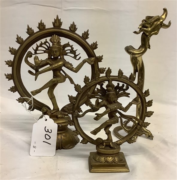 3 Objects in Brass - Tallest One 10"h: 3 Objects in Brass - Tallest One 10"h