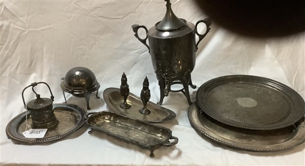 3 Silver Plate Table Accessories: 3 Silver Plate Table Accessories