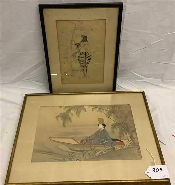 Japanese Watercolor and Pen & Ink Drawing (1 of 5)