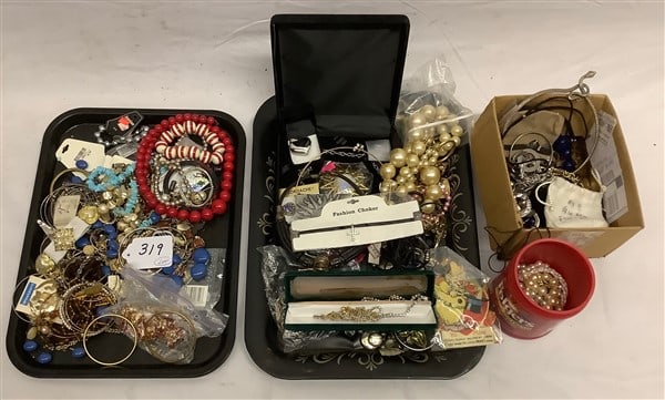 2 Trays of Costume Jewelry (1 of 3)