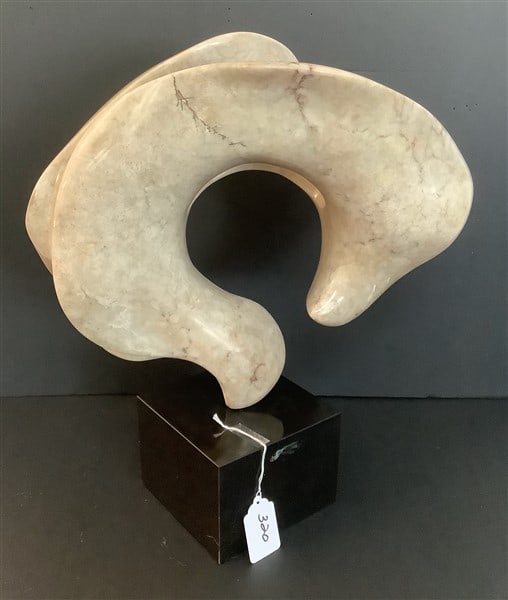 Modern Marble Sculpture - Miriam Nelson 18"L x 17"h: Modern Marble Sculpture - Miriam Nelson 18"L x 17"h