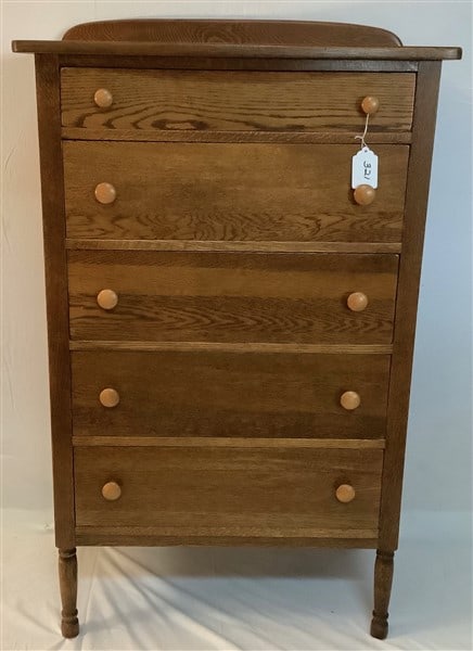 5 Drawer 100 Year old Oak Dresser - 30"w x 49"h (1 of 1)