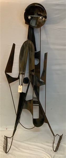 Cool 72" Metal Folk Art Sculpture: Cool 72" Metal Folk Art Sculpture
