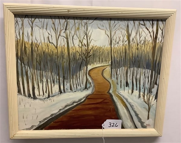 Framed o/c Landscape - Signed Miriam Nelson 18"x 22" (1 of 1)