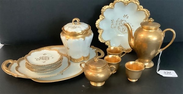 Gold Adorned Porcelain Tableware (1 of 3)