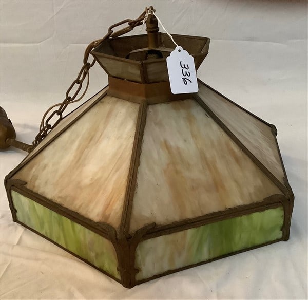 ca. 1920's Arts and Crafts Fixture - 20" diam x 12"h: ca. 1920's Arts and Crafts Fixture - 20" diam x 12"h