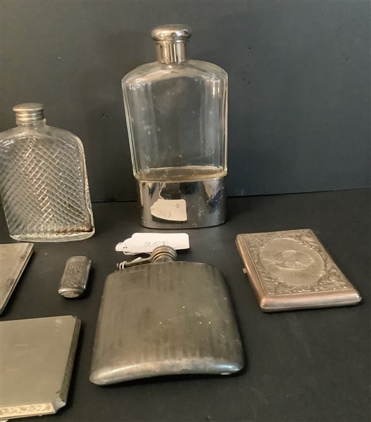 3 Flasks and 3 Cigarette Cases - 2